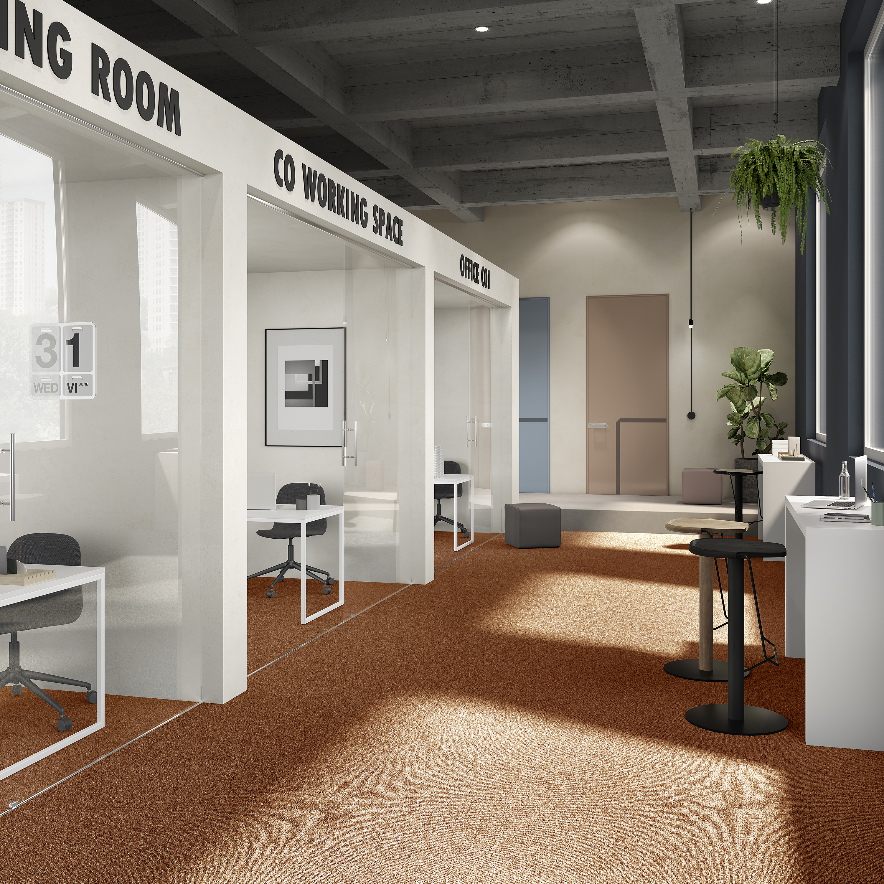 Ковровая плитка Medusa Tile 84 (500*500*5 мм) — купить в Адлере