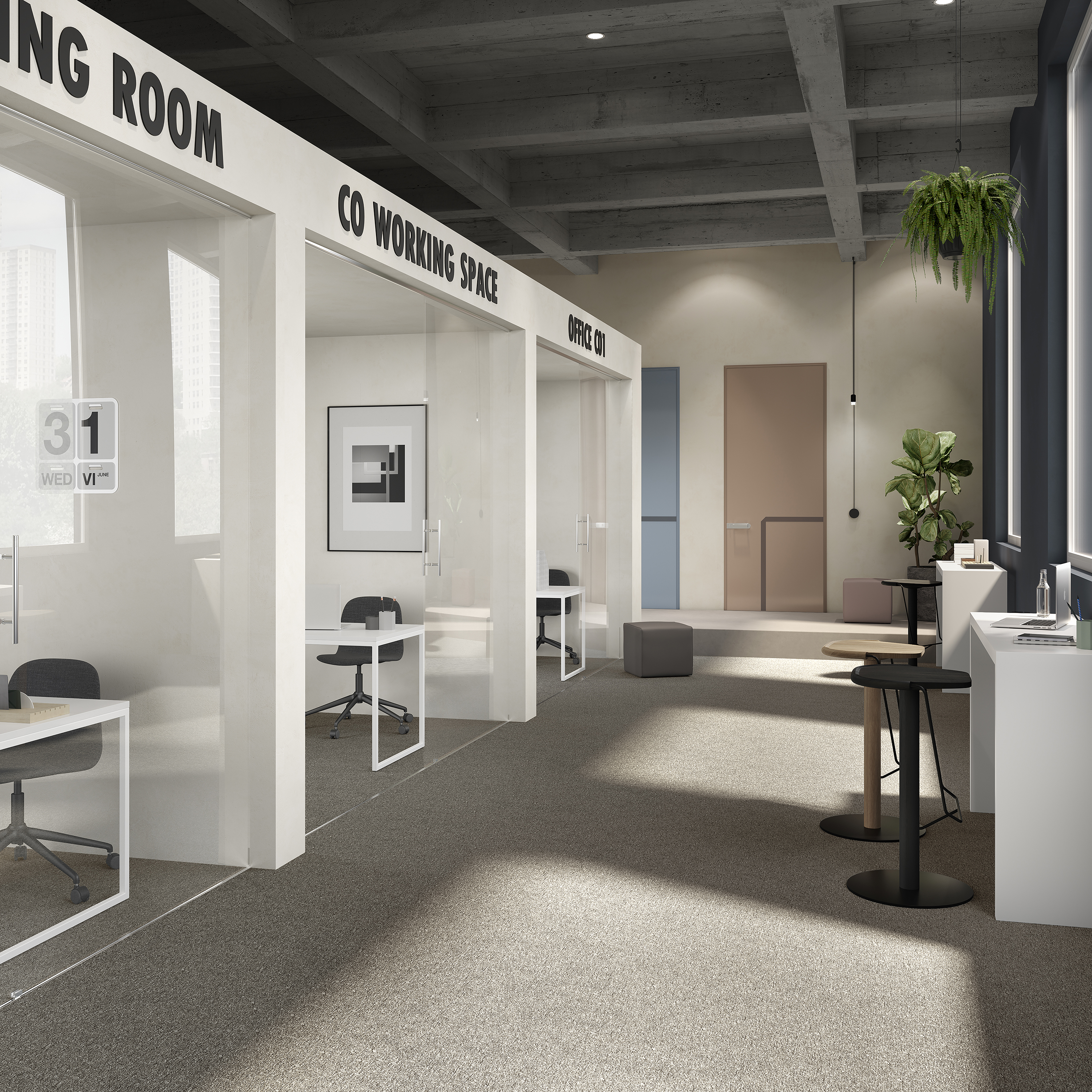 Ковровая плитка Medusa Tile 40 (500*500*5 мм) — купить в Адлере