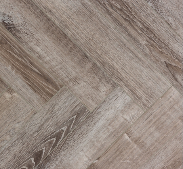 Виниловый ламинат SPC "Cronafloor" Herringbone Дуб Тулон (640*128*4,5 мм) — купить в Адлере