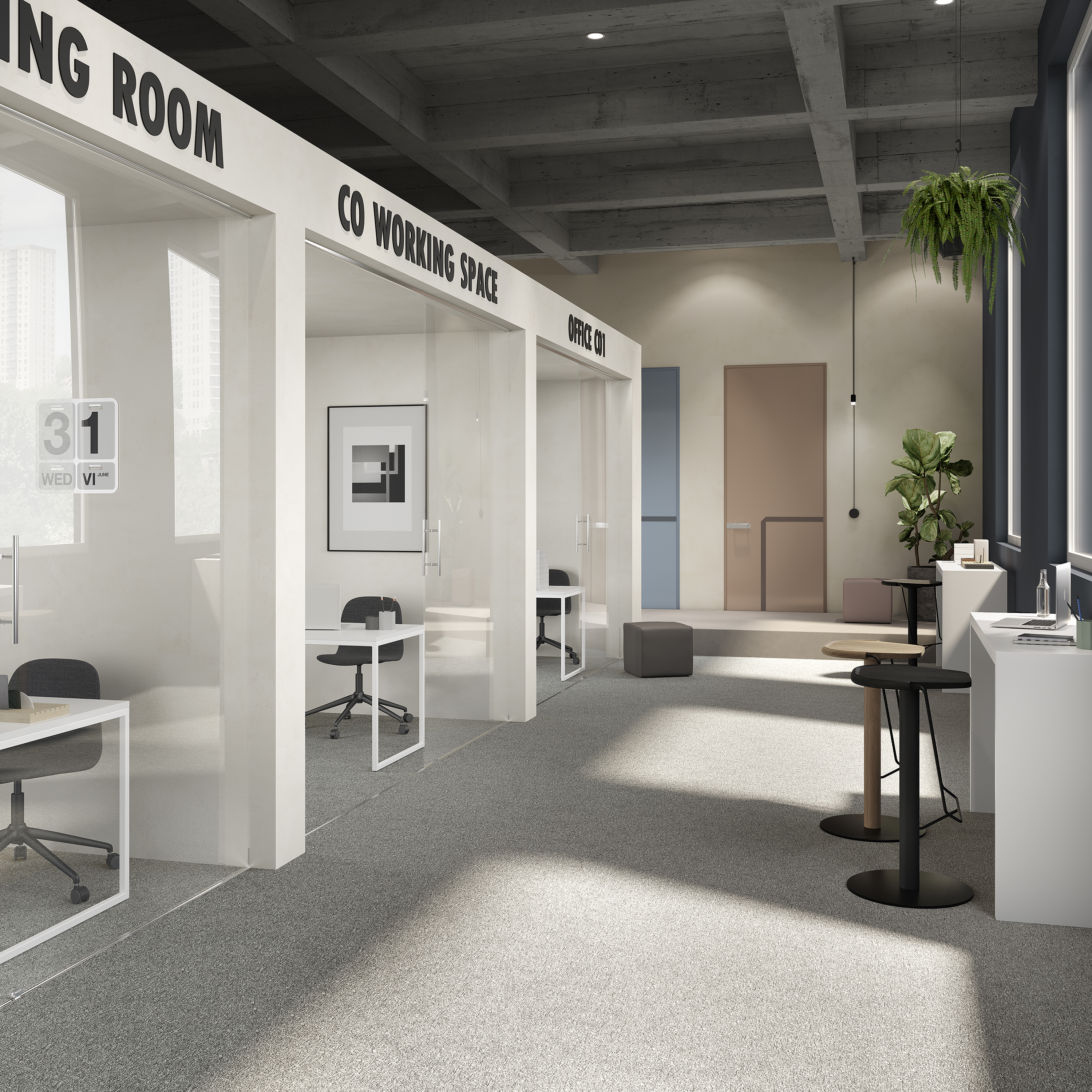 Ковровая плитка Medusa Tile 94 (500*500*5 мм) — купить в Адлере