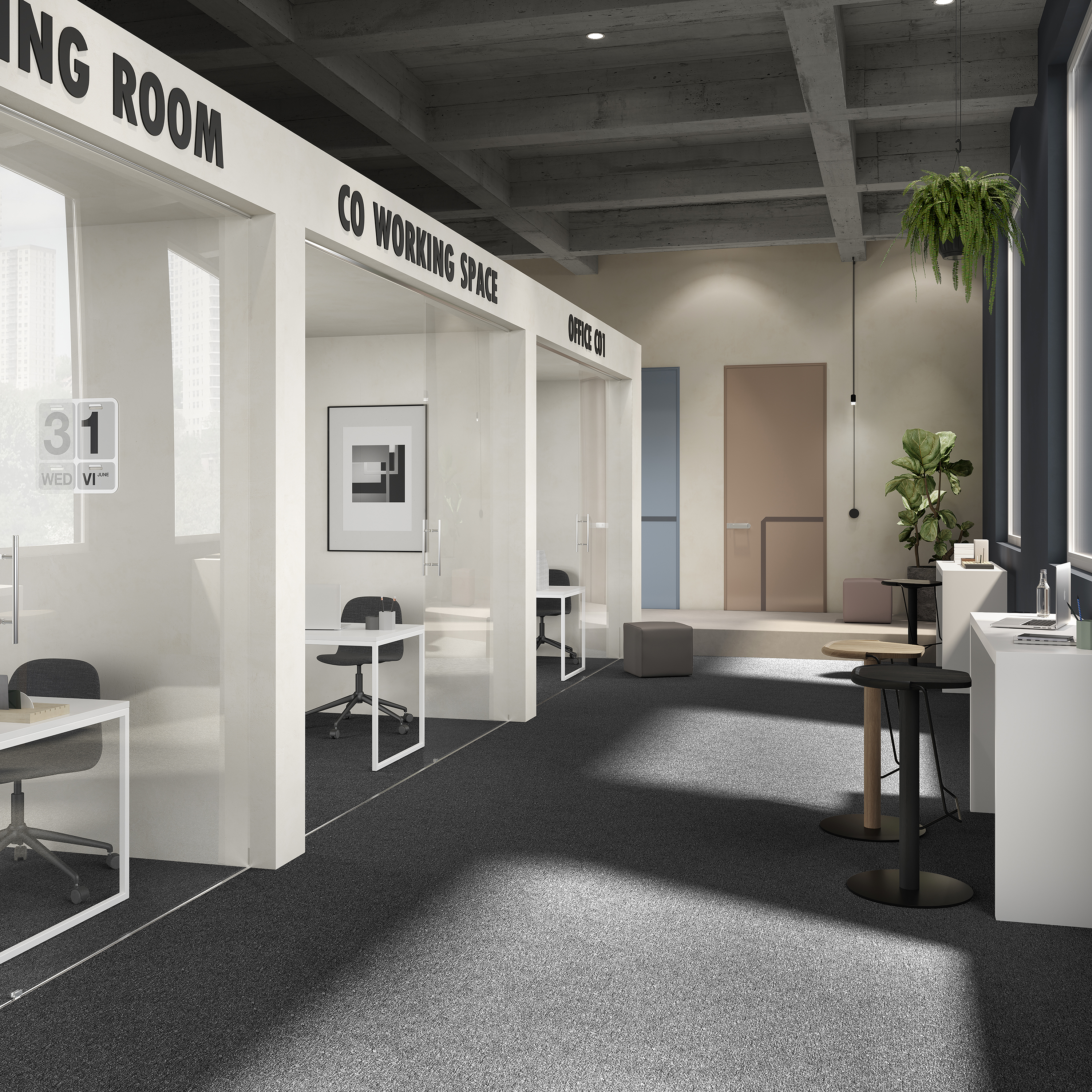 Ковровая плитка Medusa Tile 99 (500*500*5 мм) — купить в Адлере