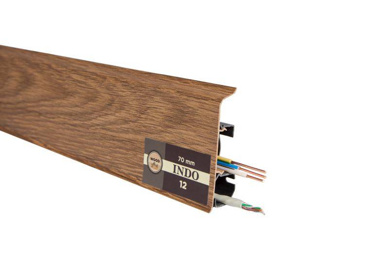 Плинтус "Arbiton" Indo Дуб Темный (2500*26*70 мм) — купить в Адлере