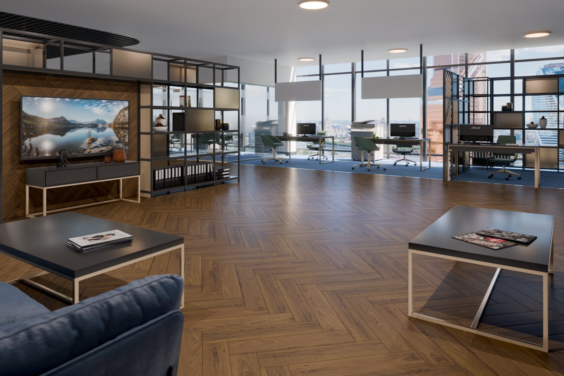 Инженерный паркет «Damy Floor» Ореховый (укладка елочкой) — купить в Адлере