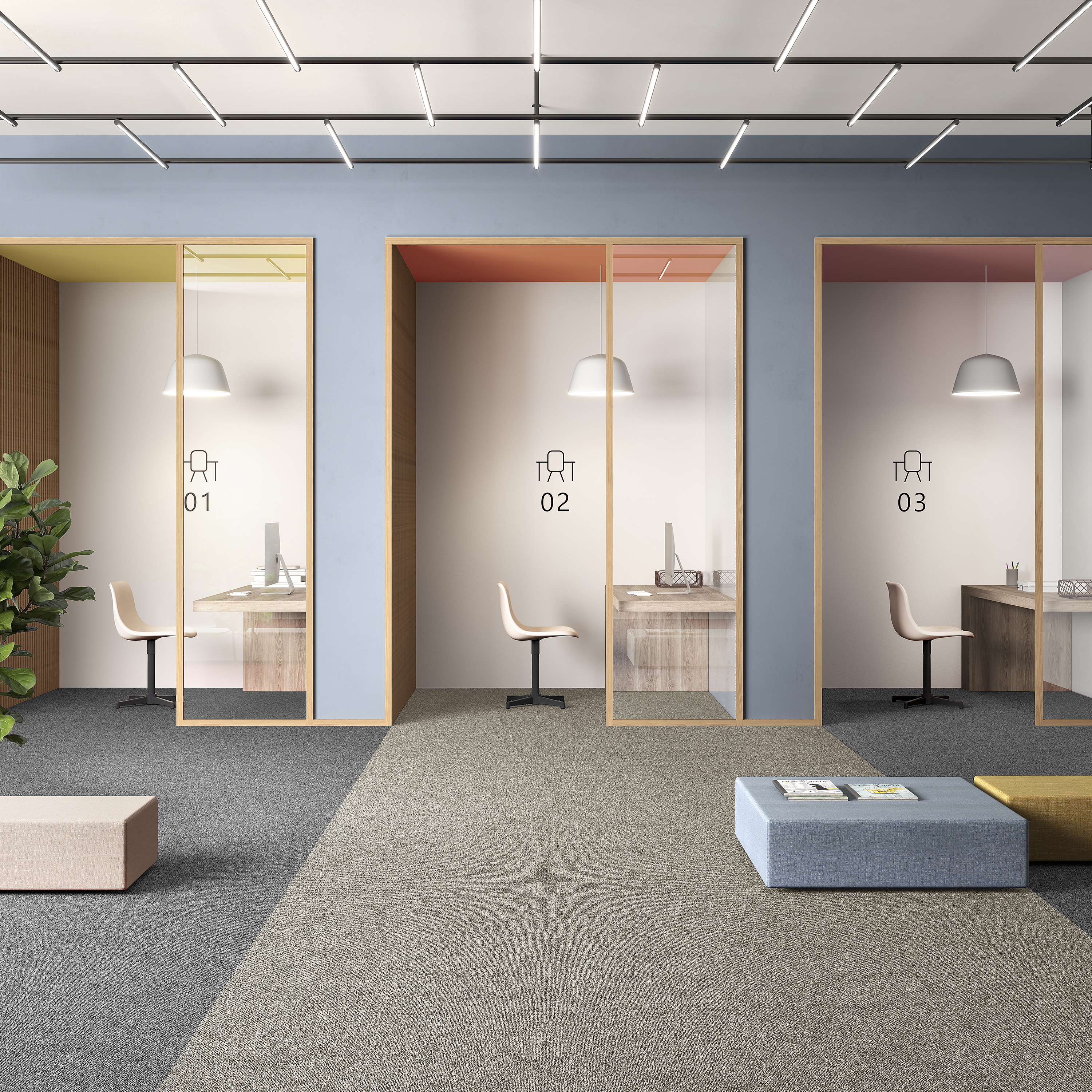 Ковровая плитка Medusa Tile 33 (500*500*5 мм) — купить в Адлере