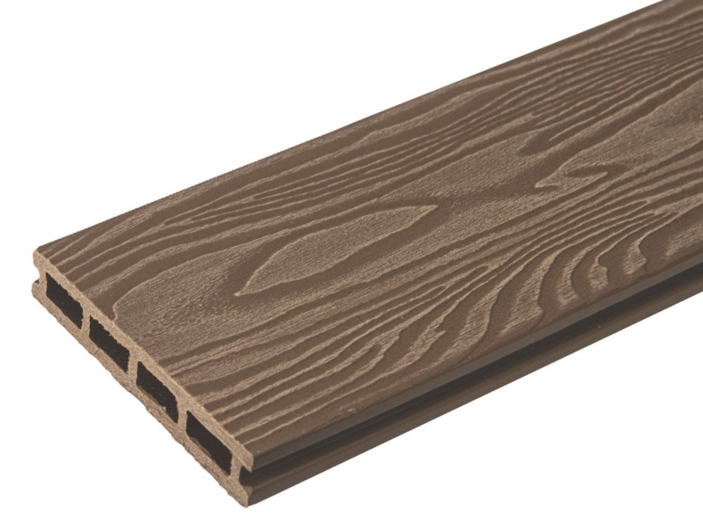 Террасная доска орех TalverWood 150*25мм 3D текстура дерева брашинг — купить в Адлере