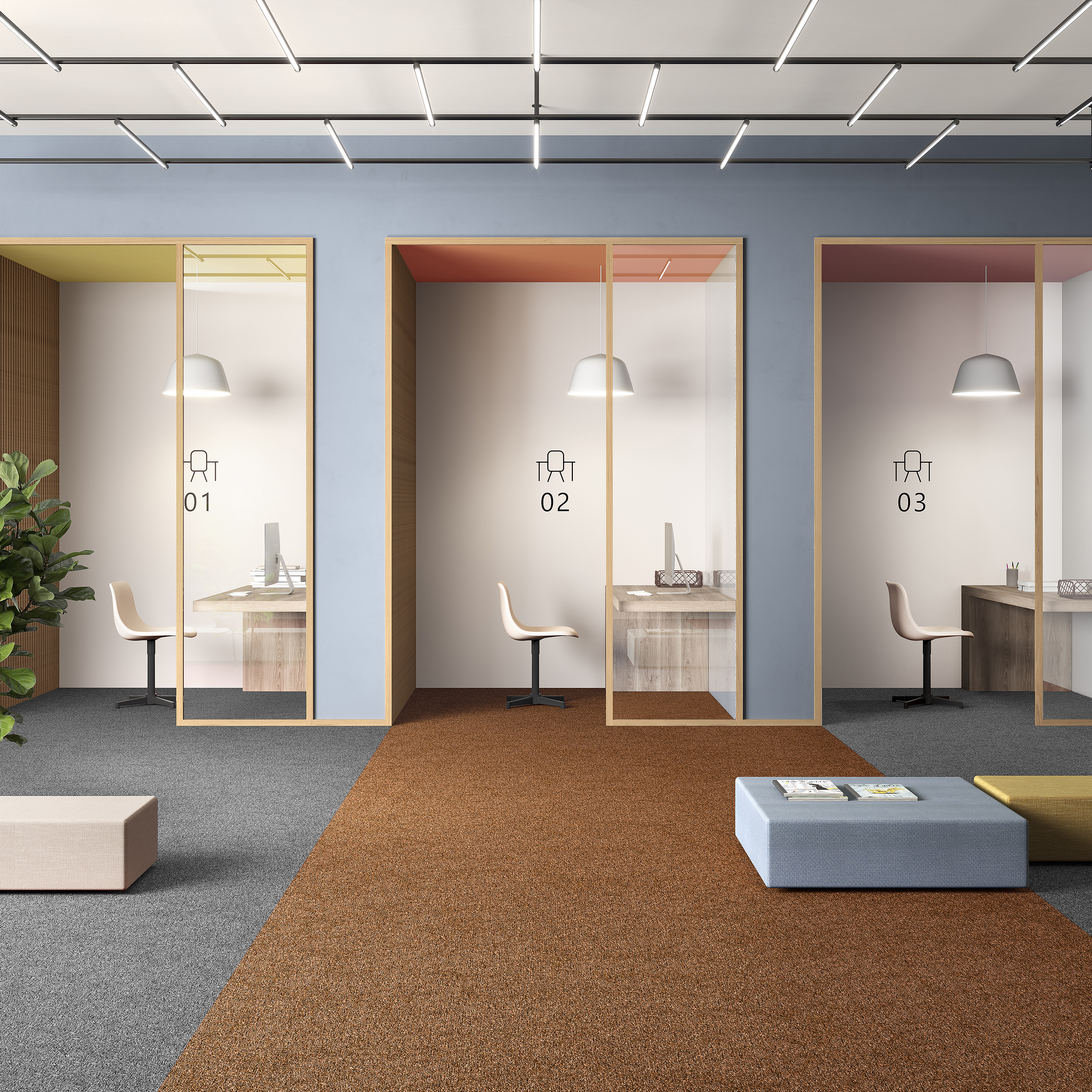 Ковровая плитка Medusa Tile 84 (500*500*5 мм) — купить в Адлере