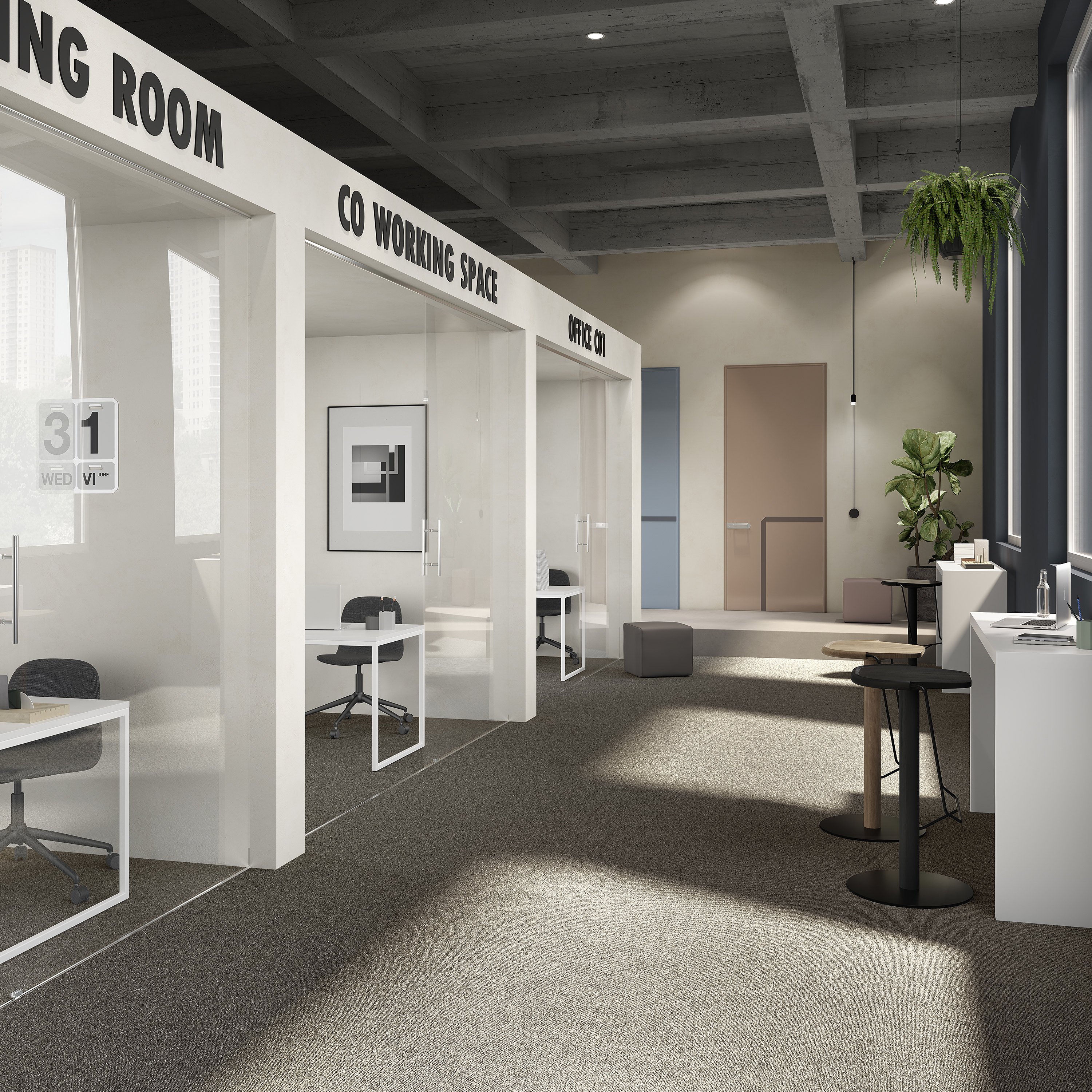 Ковровая плитка Medusa Tile 43 (500*500*5 мм) — купить в Адлере