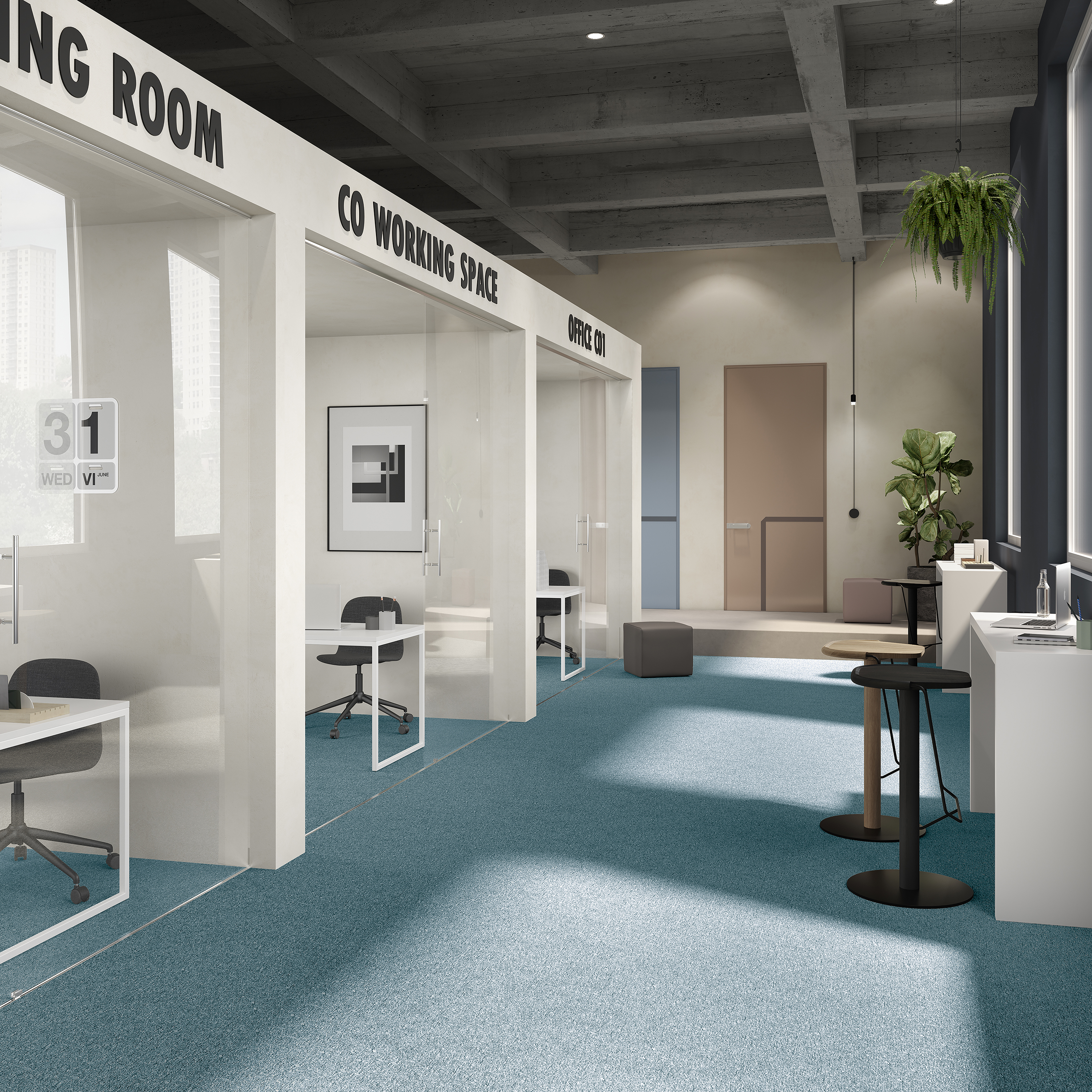 Ковровая плитка Medusa Tile 70 (500*500*5 мм) — купить в Адлере