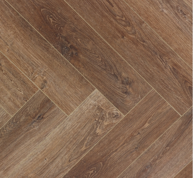 Виниловый ламинат SPC "Cronafloor" Herringbone Дуб Тулуза (640*128*4,5 мм) — купить в Адлере