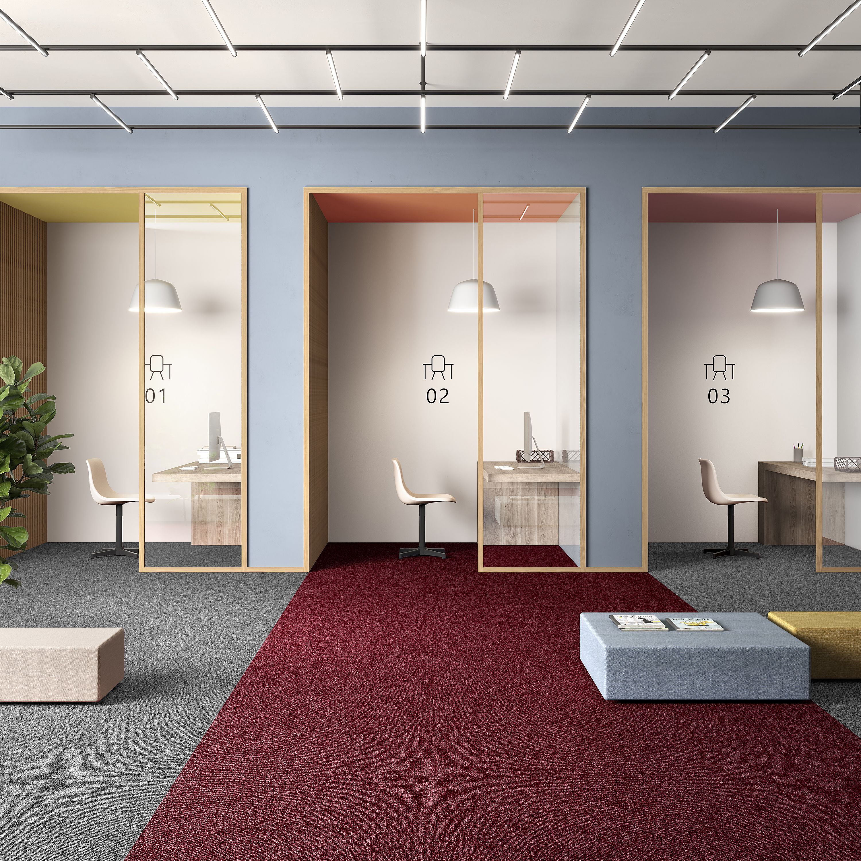 Ковровая плитка Medusa Tile 11 (500*500*5 мм) — купить в Адлере