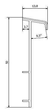 Плинтус для ковролина "Korner" Listwa зеленый (2500*13,8*50 мм) — купить в Адлере