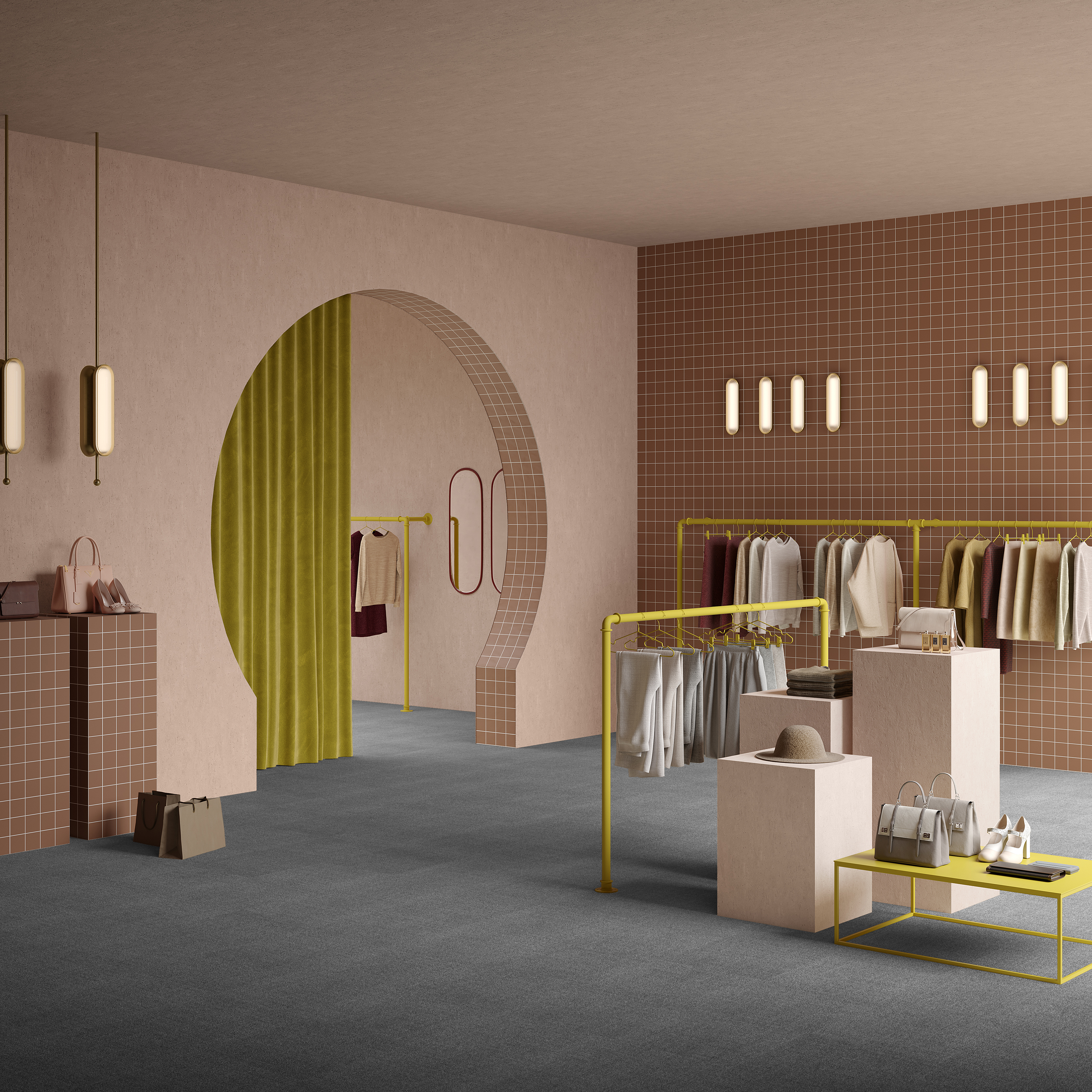 Ковровая плитка Mantra Tile 97 (500*500*6 мм) — купить в Адлере