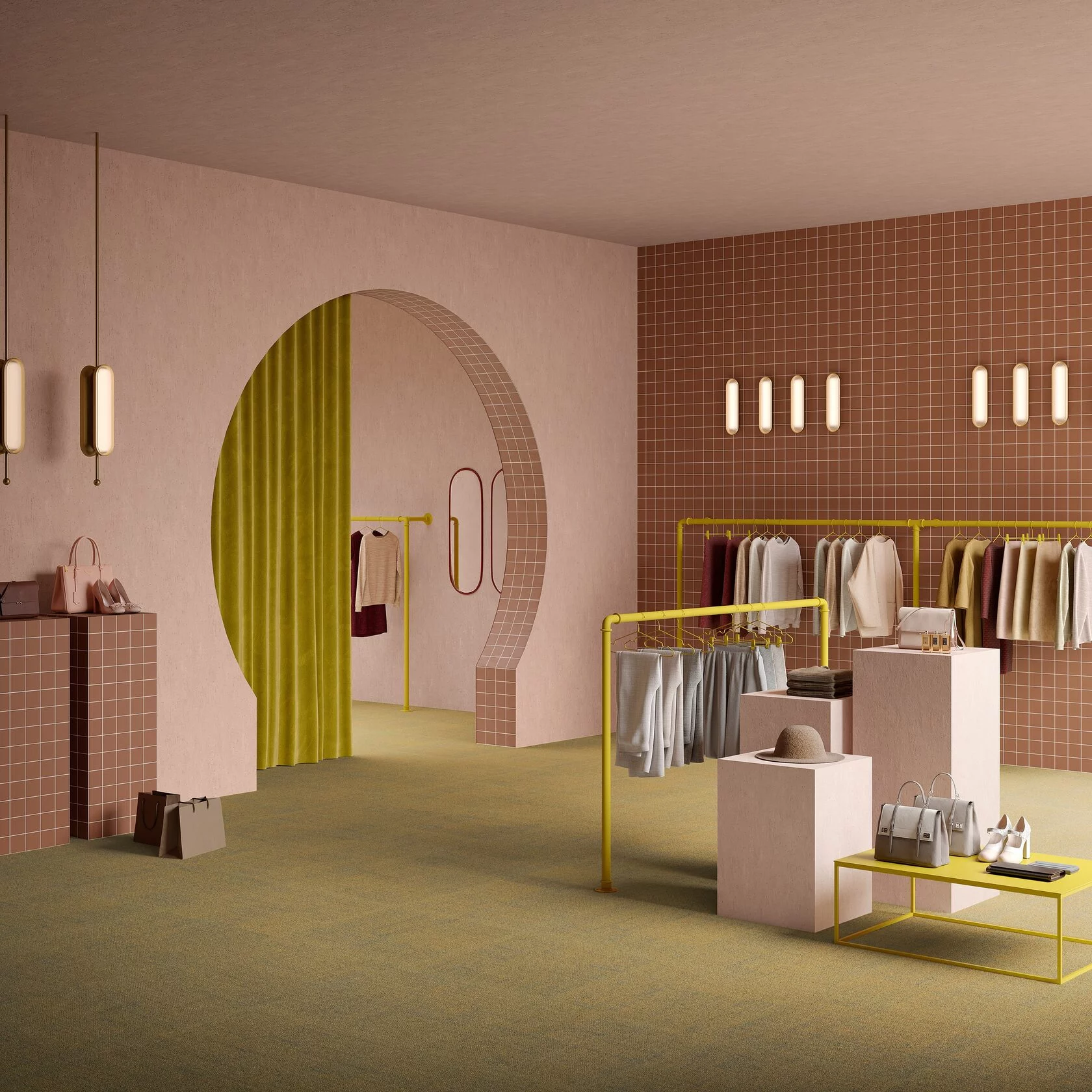 Ковровая плитка Mantra Tile 94 (500*500*6 мм) — купить в Адлере