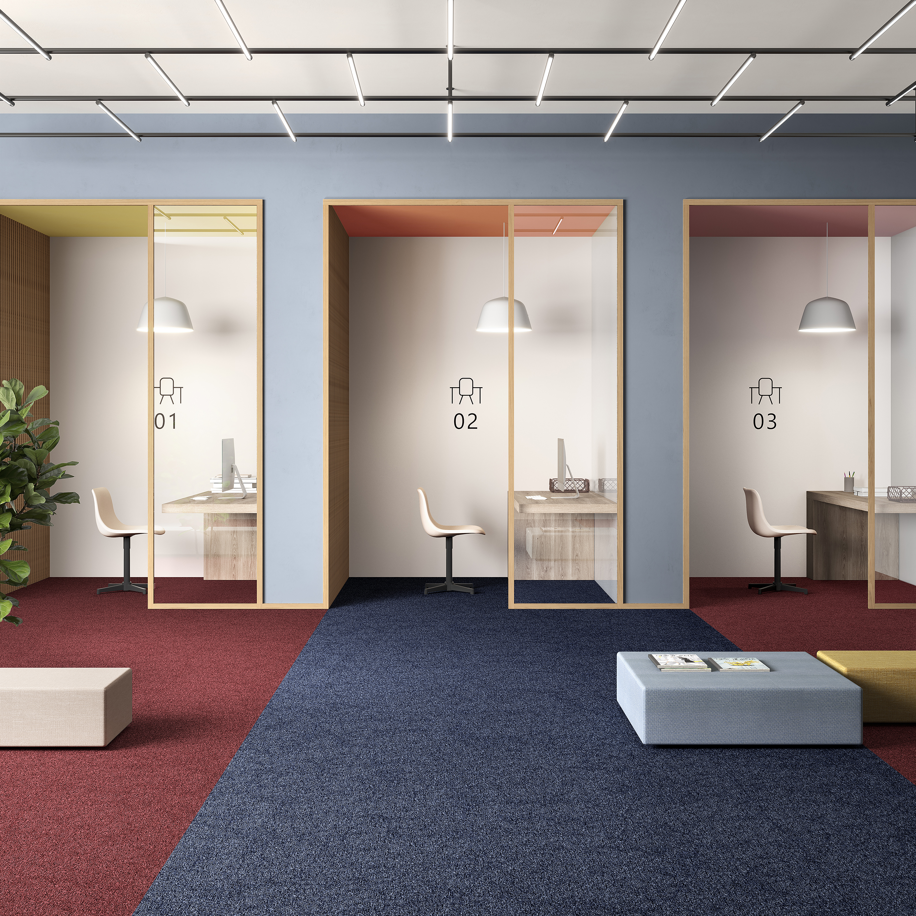 Ковровая плитка Medusa Tile 77 (500*500*5 мм) — купить в Адлере