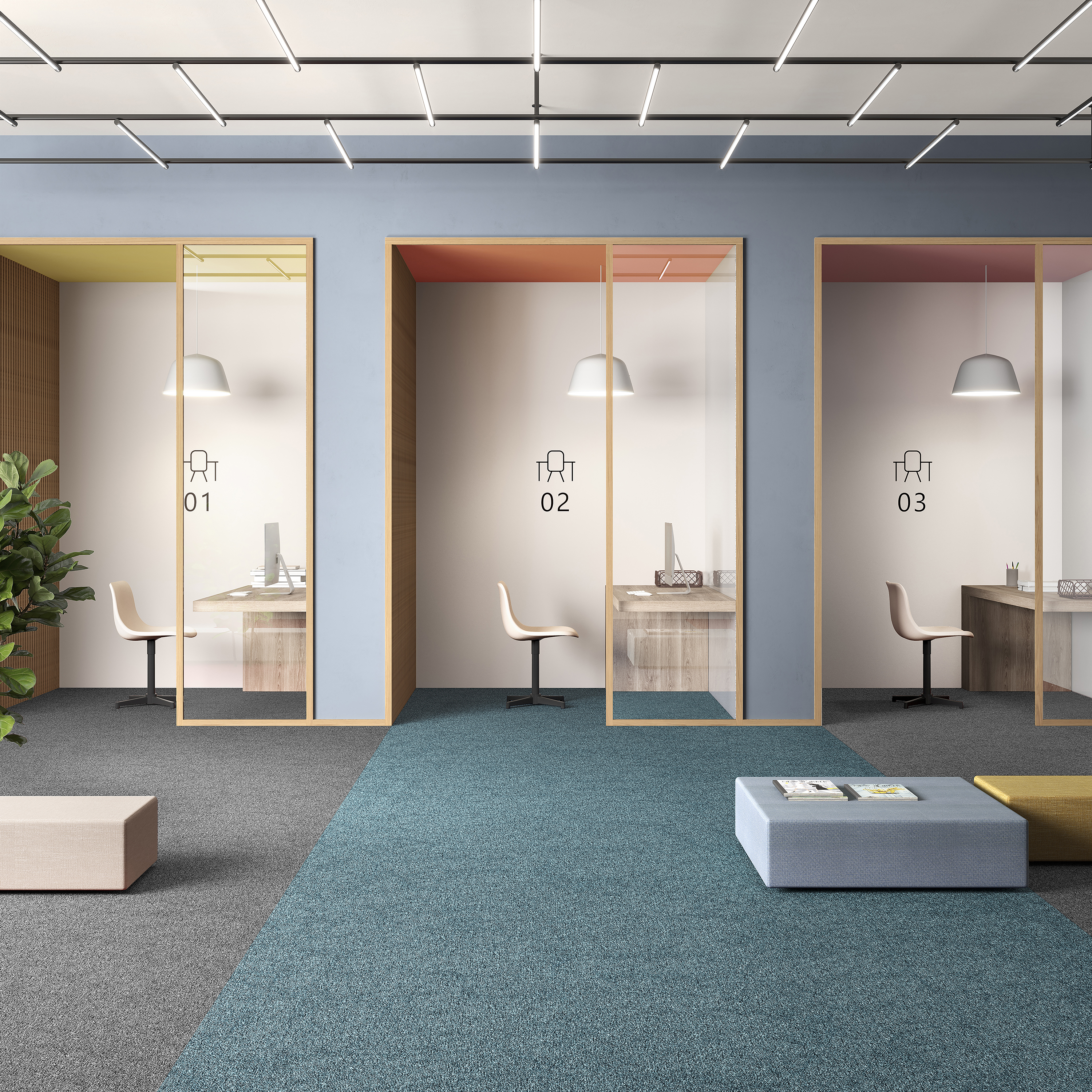 Ковровая плитка Medusa Tile 70 (500*500*5 мм) — купить в Адлере