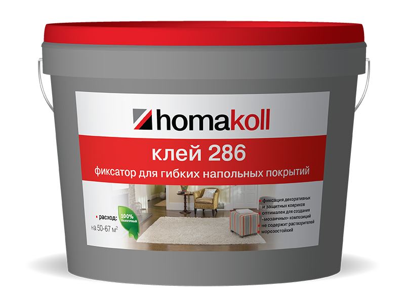Клей-фиксатор для гибких покрытий "Homakoll" 286 10 кг