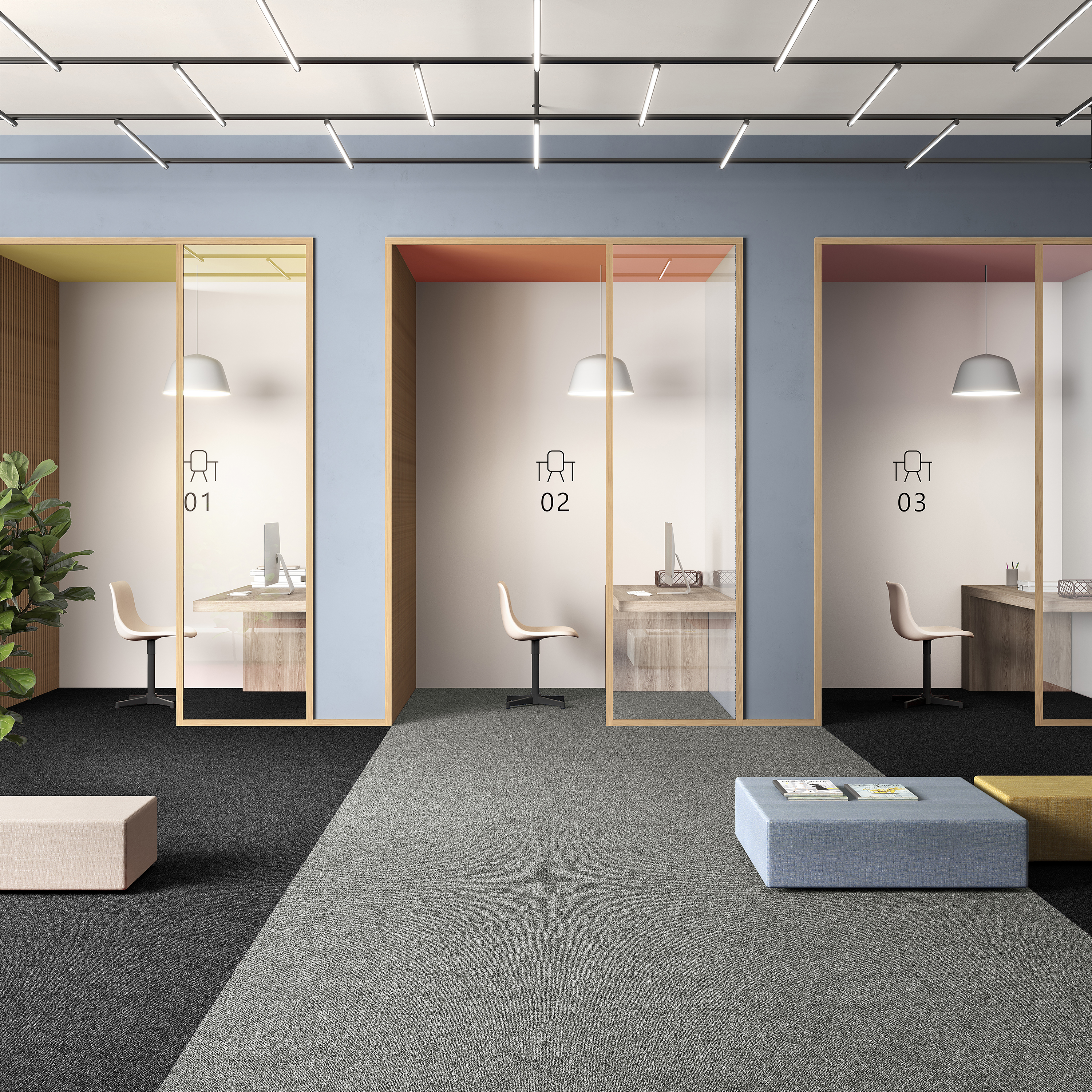 Ковровая плитка Medusa Tile 94 (500*500*5 мм) — купить в Адлере