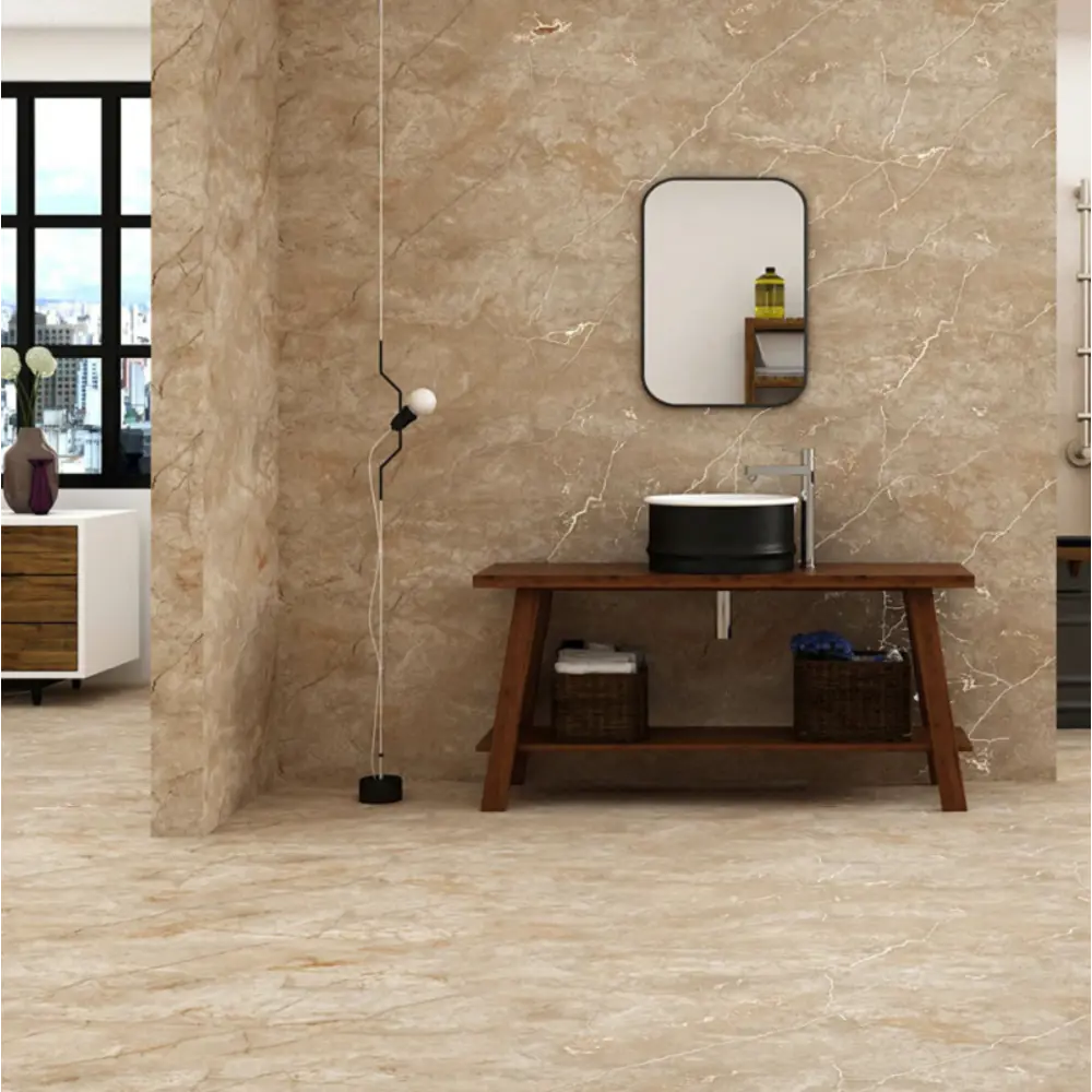 Керамогранит "Sonex" Mostaco natural карвинг 60x120см цвет светло-коричневый с прожилками — купить в Адлере