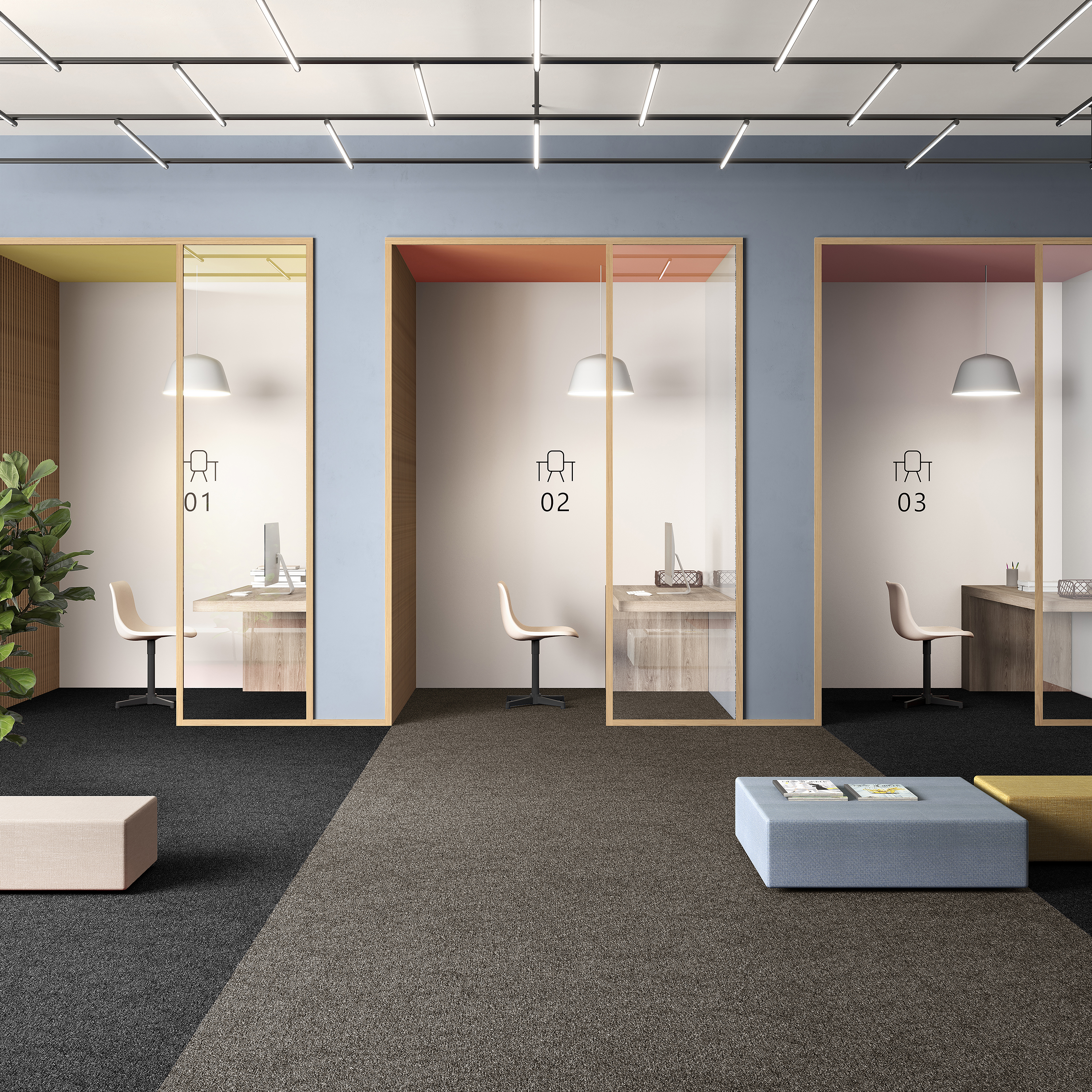 Ковровая плитка Medusa Tile 43 (500*500*5 мм) — купить в Адлере