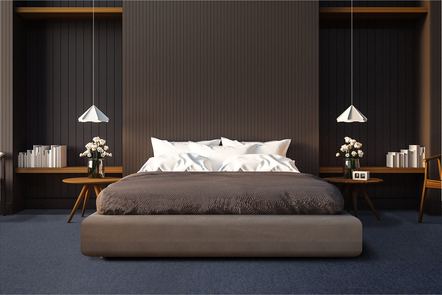 Ковровое покрытие "Bonkeel" Color Rib Blue Bottle 78 (ширина 1м/3м/4м) — купить в Адлере