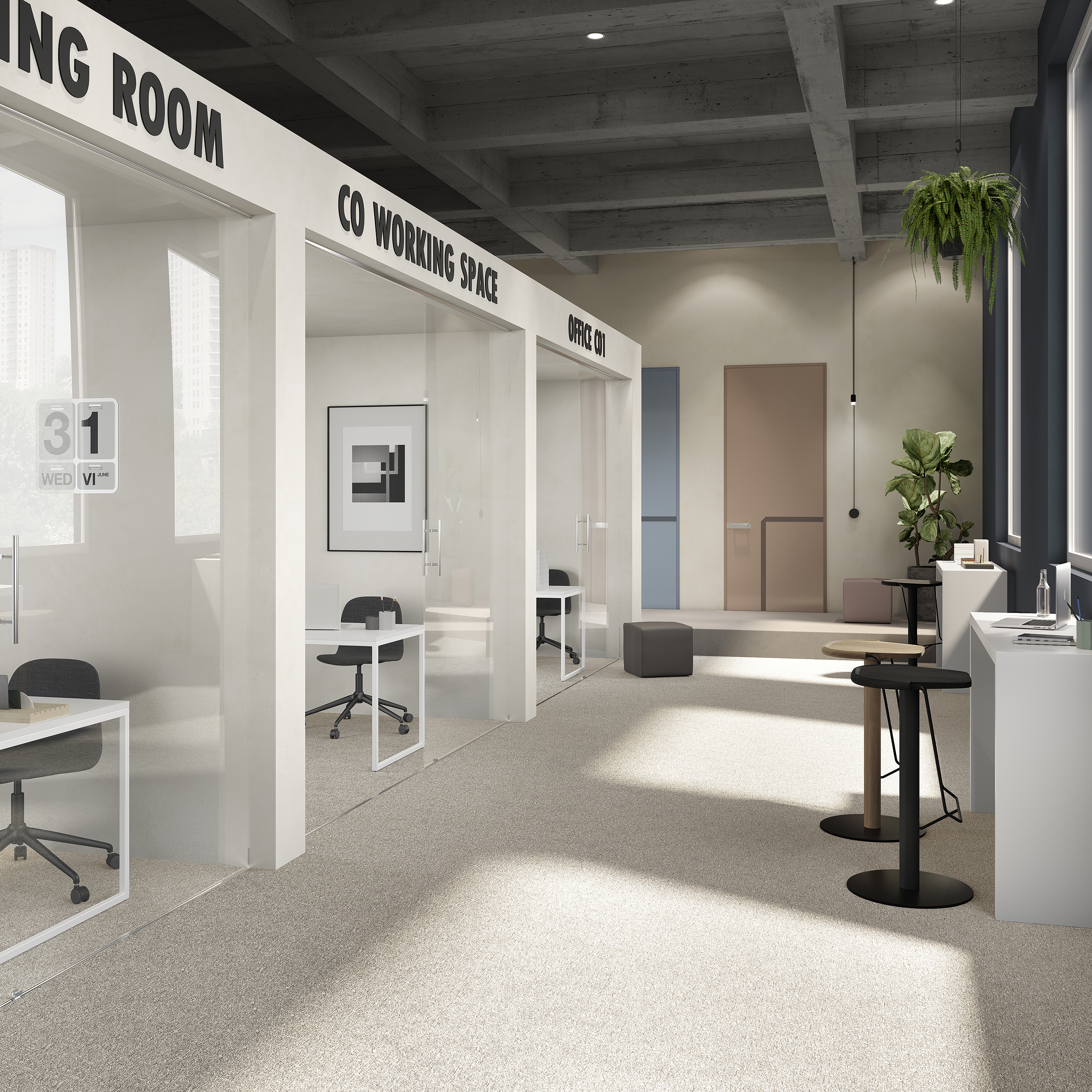 Ковровая плитка Medusa Tile 33 (500*500*5 мм) — купить в Адлере