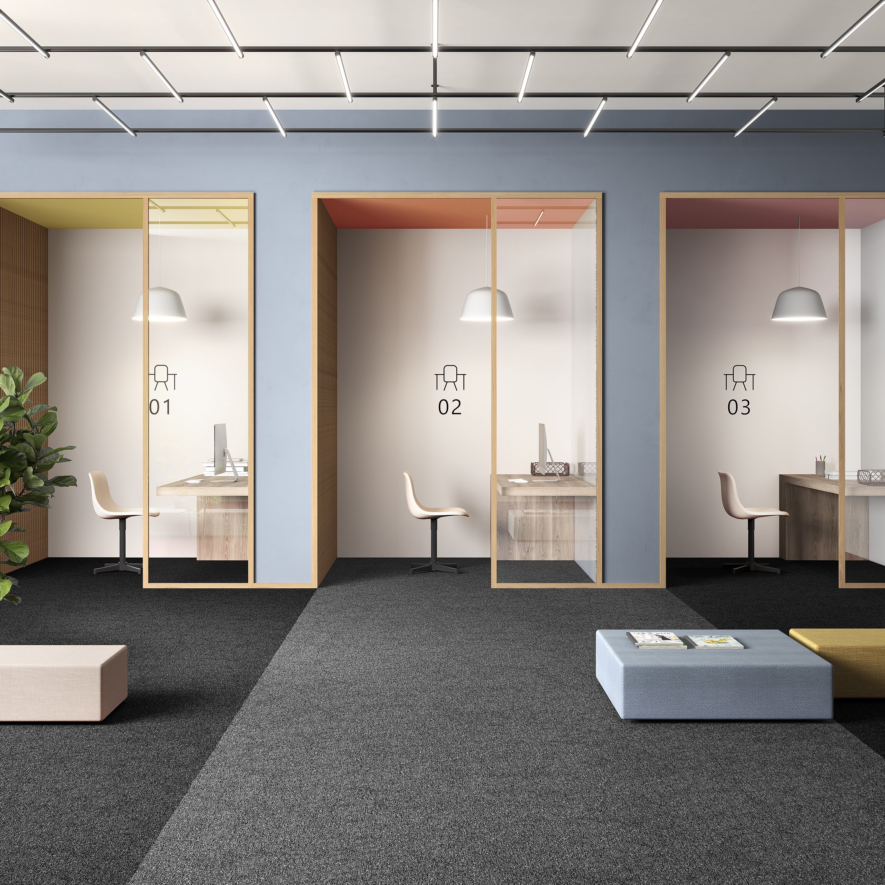 Ковровая плитка Medusa Tile 98 (500*500*5 мм) — купить в Адлере