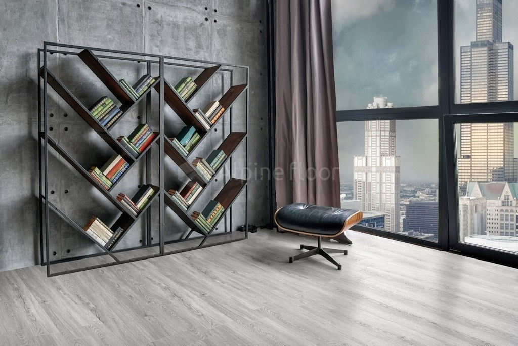 Замковая ПВХ плитка Секвойя Снежная  (1219*184*3,2мм) — купить в Адлере