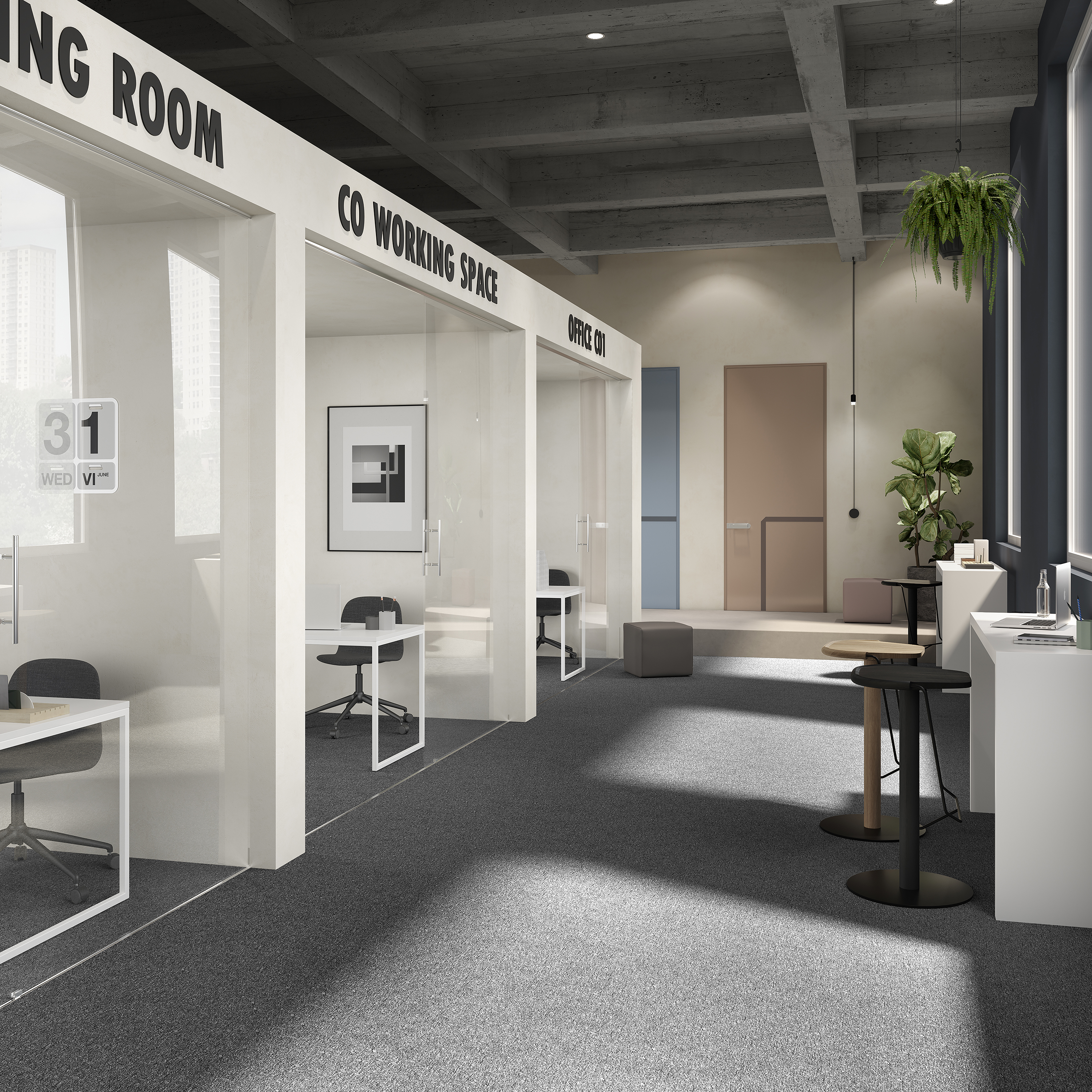 Ковровая плитка Medusa Tile 98 (500*500*5 мм) — купить в Адлере